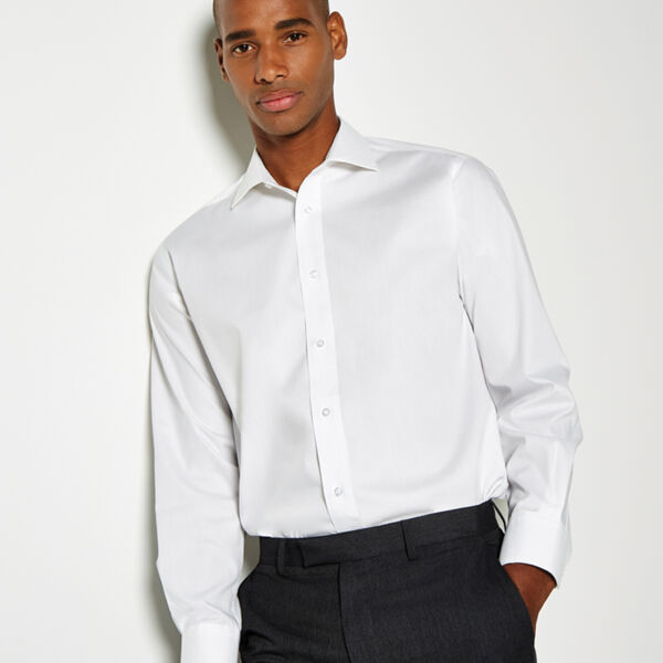 Kustom Kit Premium Long Sleeve Classic Fit Oxford Shirt Thumbnail