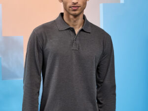 Men's classic fit long sleeved polo