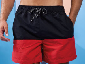 Block colour swim shorts