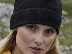 Recycled fleece pull-on beanie