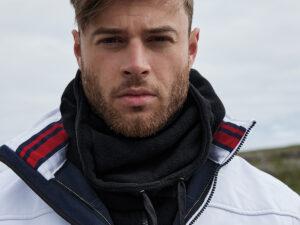 Recycled fleece hood