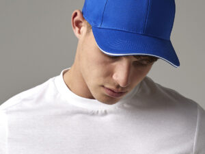 EarthAware® classic organic cotton 6-panel cap – sandwich peak