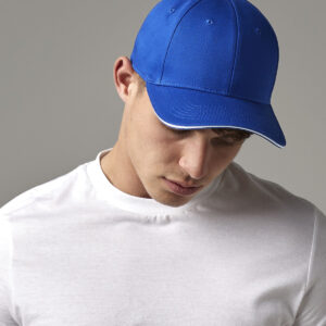 EarthAware® classic organic cotton 6-panel cap – sandwich peak