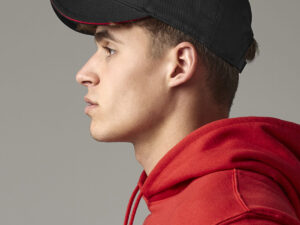 EarthAware® classic organic cotton 5-panel cap – sandwich peak