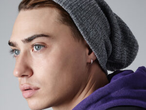 Heavy gauge slouch beanie