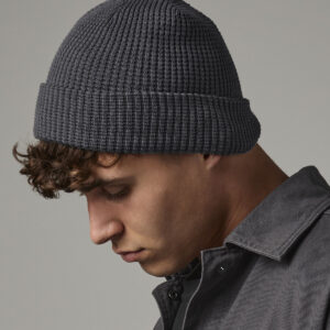 Organic cotton waffle beanie