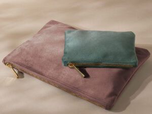 Velvet accessory pouch