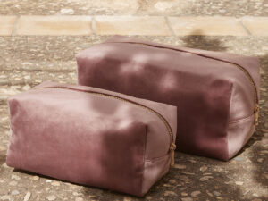 Velvet toiletry/accessory case