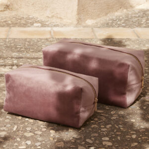 Velvet toiletry/accessory case