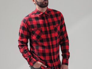 Checked flannel shirt