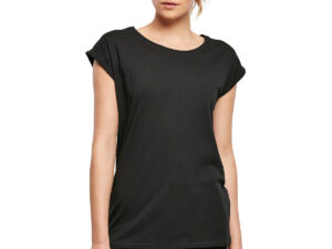 Women's organic extended shoulder tee