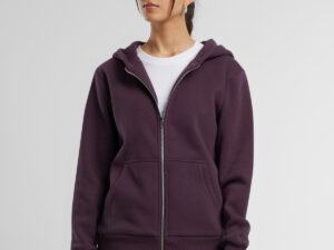 Women’s fluffy zip hoodie