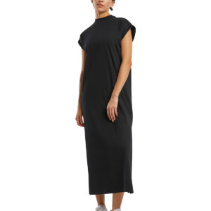 Women’s long extended shoulder dress
