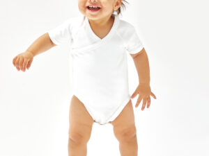 Baby organic kimono bodysuit