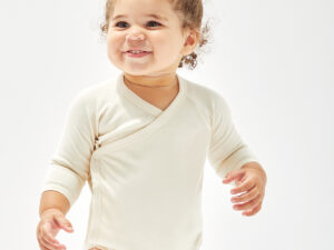 Baby long sleeve kimono bodysuit