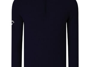 Ribbed ¼ zip Merino sweater