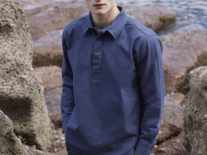 Pullover drill shirt