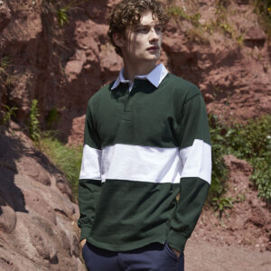 Panelled rugby shirt