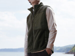 Recycled sherpa gilet
