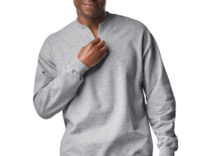 Softstyle™ midweight adult fleece 1/4-zip sweatshirt