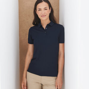 Women’s recycled polyester polo shirt