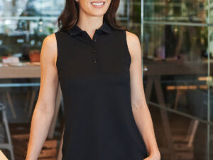 Women’s sleeveless Coolplus® polo shirt