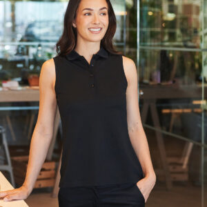 Women’s sleeveless Coolplus® polo shirt
