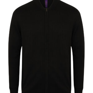 Unisex zip-through cardigan