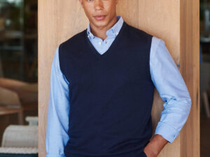 Sleeveless v-neck jumper