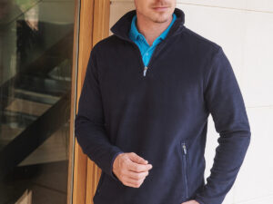 ¼ zip microfleece jacket