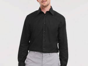 Long sleeve easycare tailored Oxford shirt