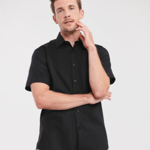 Short sleeve easycare tailored Oxford shirt