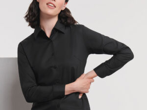 Women's long sleeve easycare Oxford shirt