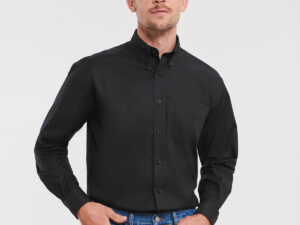 Long sleeve easycare Oxford shirt