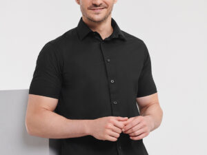 Short sleeve easycare fitted shirt