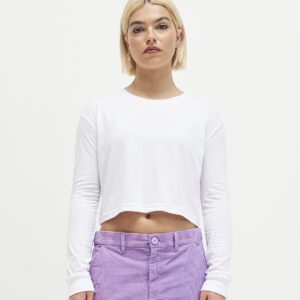 Women's long sleeve cropped T