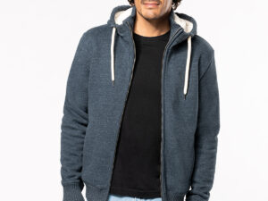 Vintage sherpa-lined fleece jacket