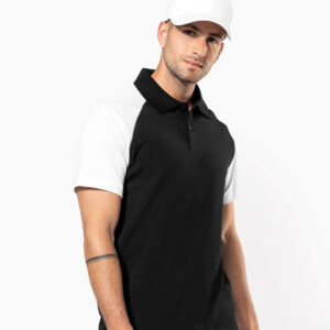 Polo baseball contrast polo shirt