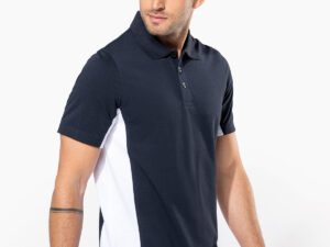 Flags short sleeve bi-colour polo shirt