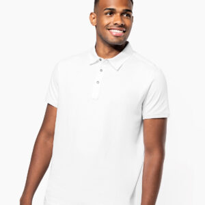 Jersey knit polo shirt