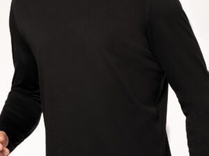 Men's long-sleeved crew neck T-shirt