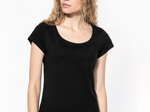 Ladies’ boat neck short-sleeved T-shirt