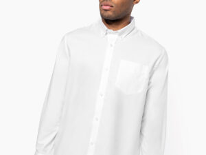 Men's long-sleeved Oxford shirt