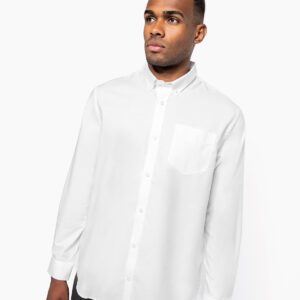 Men's long-sleeved Oxford shirt