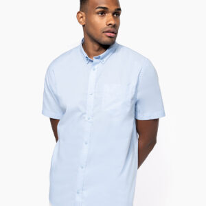 Men's short-sleeved Oxford shirt