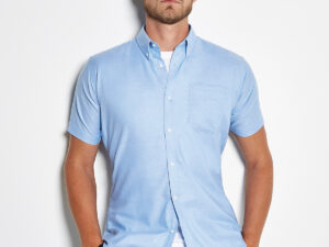 Slim fit workwear Oxford shirt short sleeve