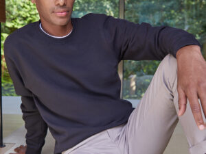 Regular fit piqué sweatshirt