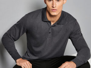 Piqué polo long-sleeved (classic fit)