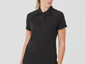Women's piped performance polo