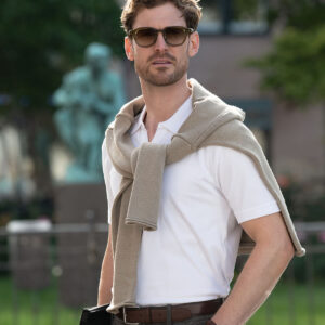 Harvard v-neck  stretch deluxe polo